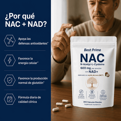 NAC600 & NAD+ Complejo Diario